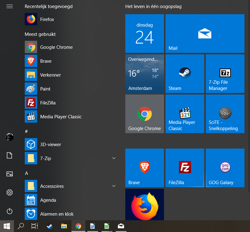 Windows foto startscherm