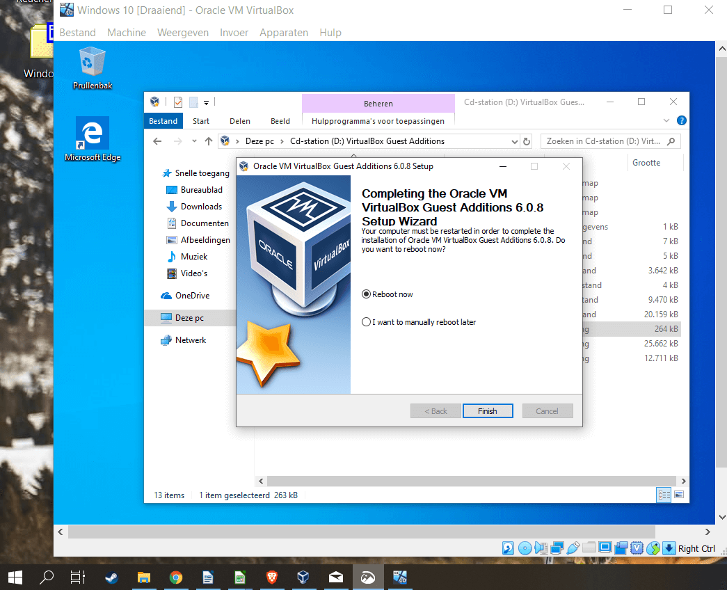 virtualbox create windows 10 vm